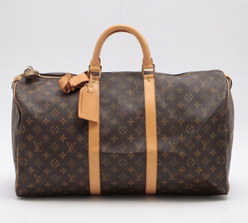 Louis Vuitton Reversible Keepall Bandoulière 50 Monogram Textile Travel Bag  at 1stDibs
