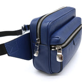 LOUIS VUITTON Louis Vuitton Body Bag Bum Waist Pouch Outdoor Taiga Blue M33455