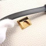 CELINE Belt Bag Micro Handbag Leather Women's White Black 180153