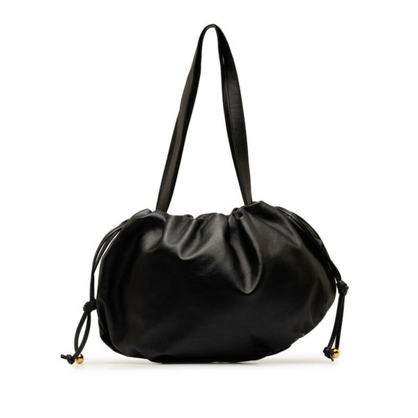 Bottega Veneta Medium The Valve Handbag Tote Bag Black Leather Women's BOTTEGAVENETA