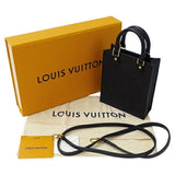 Louis Vuitton LOUIS VUITTON Bag Monogram Empreinte Women's Handbag Shoulder 2way Petite Sac Plat Noir M81417 Black