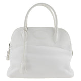 Hermes Bolide 31 Handbag Taurillon Clemence 2009 White □M A5 Bolide31 Women's