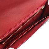 HERMES Hermes Liddy Shoulder Bag Box Calf Rouge Ash Bordeaux Gold Hardware 2WAY Clutch 〇G Engraved Vintage