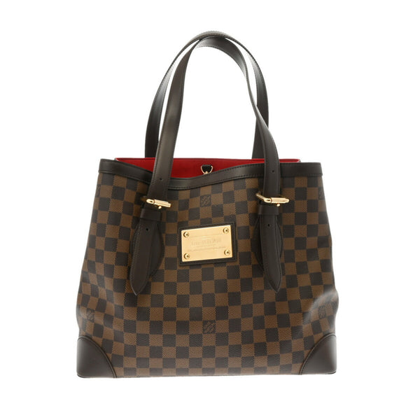 LOUIS VUITTON Damier Hampstead MM Brown N51204 Women's Canvas Handbag