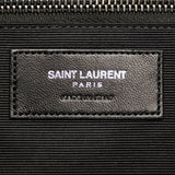 Saint Laurent Festival Bag YSL Chain Tote Black Silver Leather Women's SAINT LAURENT