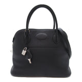 HERMES Bolide31 Black Handbag Black Noir Taurillon Clemence leather