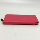 Hermes Zip Around Long Wallet Rose azare pink