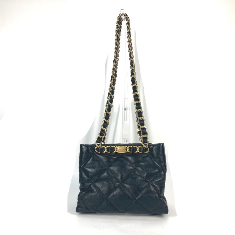 Chanel AS3502 Chain Bag Quilted Bag CC Mark Shoulder Bag Black GoldHardware