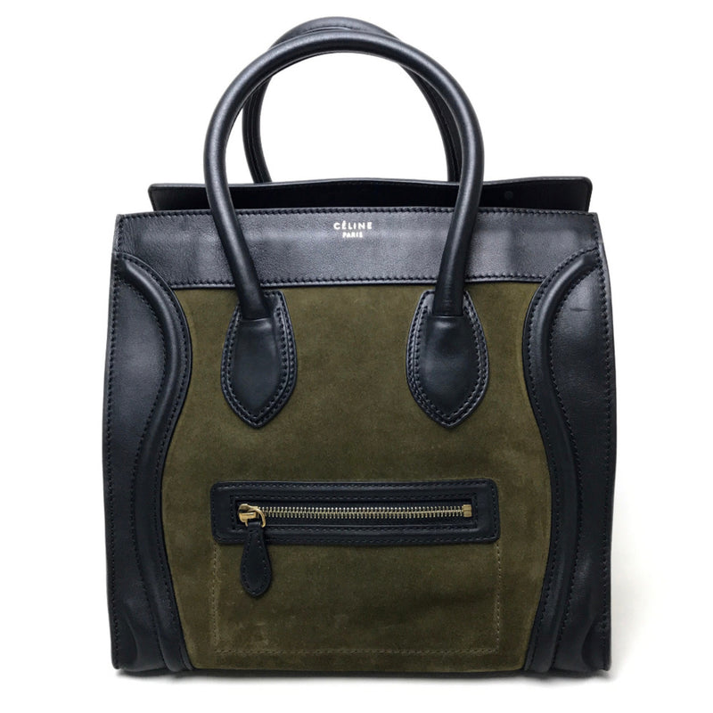 CELINE 165213 Bag Shoulder Bag Tote Bag khaki Black