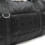 CHANEL Chanel Sport Line Coco Mark Boston Bag Travel Nylon Black