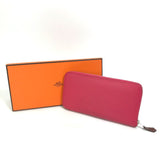 Hermes Long wallet Zip Around Long Wallet Pink Based