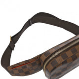 LOUIS VUITTON Damier Geronimos Body Bag Brown N51994 Unisex Canvas Shoulder