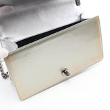 CHANEL Boy Chanel Matelasse Shoulder Bag Patent Leather Women's Green Silver