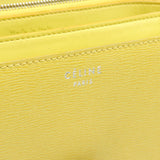 CELINE Classic Box Shoulder Bag Leather Women's Yellow