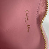 CHRISTIAN DIOR Pochette Crossbody 2WAY Bag Pouch Chain Bag Heart Cannage Shoulder Bag pink GoldHardware