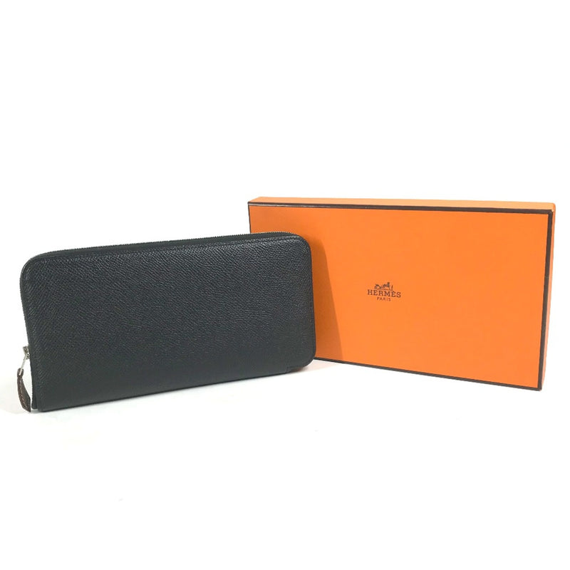 Hermes Long wallet Zip Around Long Wallet Black