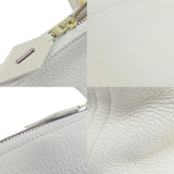 Hermes Bolide 31 White Handbag Taurillon Women's