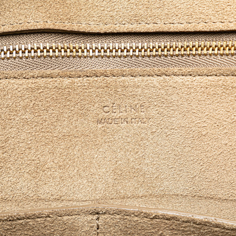 Celine Ring Small Light Taupe Handbag Tote Bag 176203 Greige Smooth Leather Women's CELINE