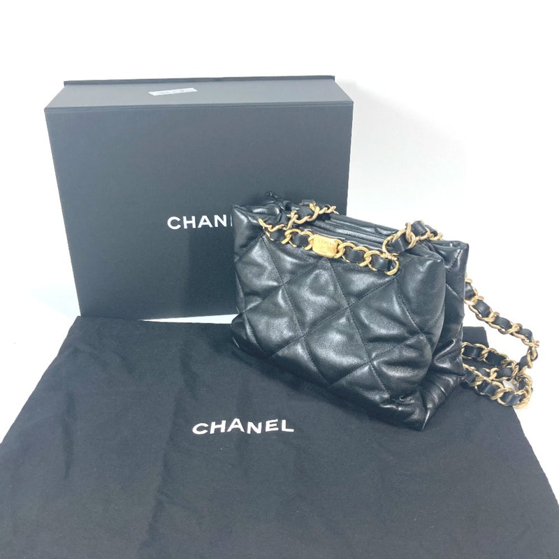 Chanel AS3502 Chain Bag Quilted Bag CC Mark Shoulder Bag Black GoldHardware