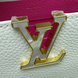 Louis Vuitton Capucines MINI Women's Handbag M22121 Taurillon Snow White