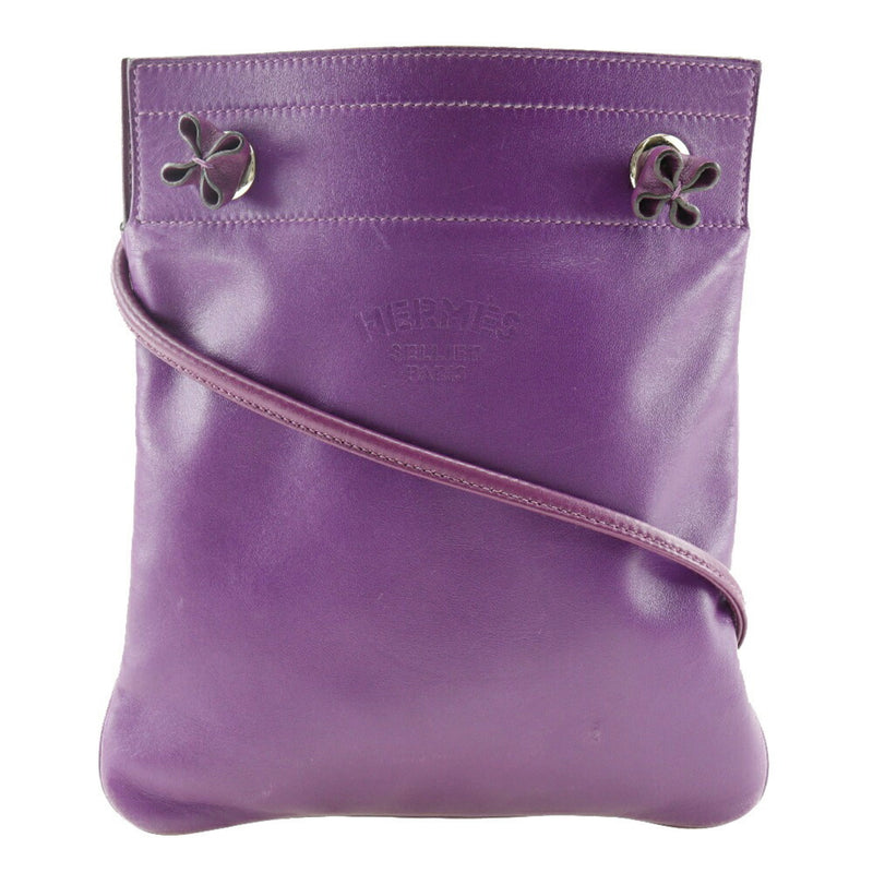 HERMES Aline Mini Shoulder Bag Vaux Swift 2020 Purple Y Crossbody Open Women's