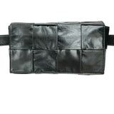 BOTTEGA VENETA Cassette Belt Bag 651053VCQ728803 Waist bag, body shoulder calfskin leather, men's, women's, black