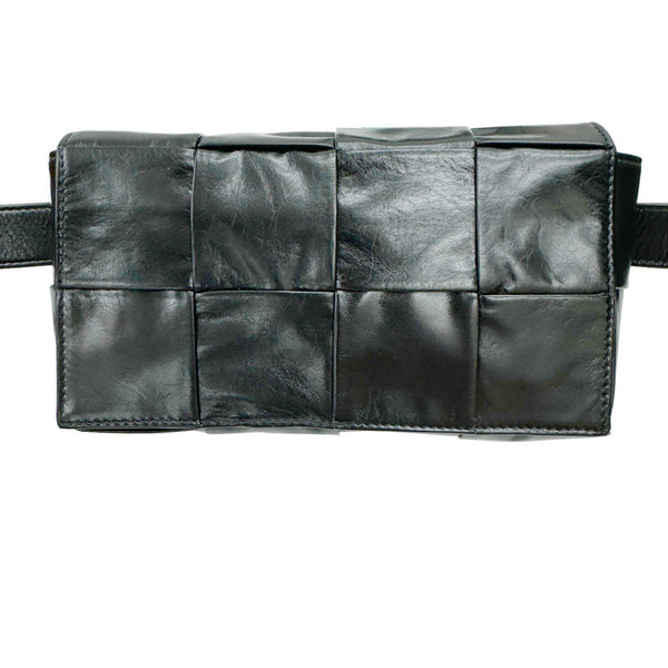 BOTTEGA VENETA Cassette Belt Bag 651053VCQ728803 Waist bag, body shoulder calfskin leather, men's, women's, black