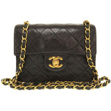 Chanel Matelasse Lambskin Leather Black 4th Series Gold Chain Shoulder Bag 0253 CHANEL