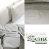 Bottega Veneta The Body Pouch Leather Off-White Silver Women's e59475a