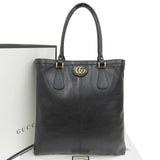 GUCCI GG Marmont Liber Tiger Head Cat Tote Bag Black 547851 493075