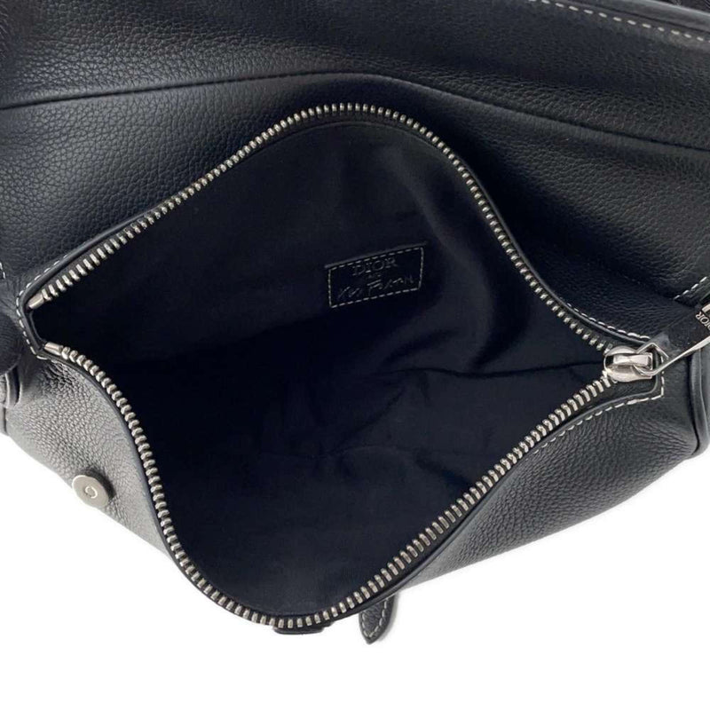 Christian Dior Body Bag Alex Foxton Collaboration Saddle Leather Black