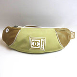 CHANEL Bag Waist Pouch Body Sports Line Beige