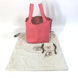 Hermes Bag Hand Bag Rose azale x tail batieux pink SilverHardware