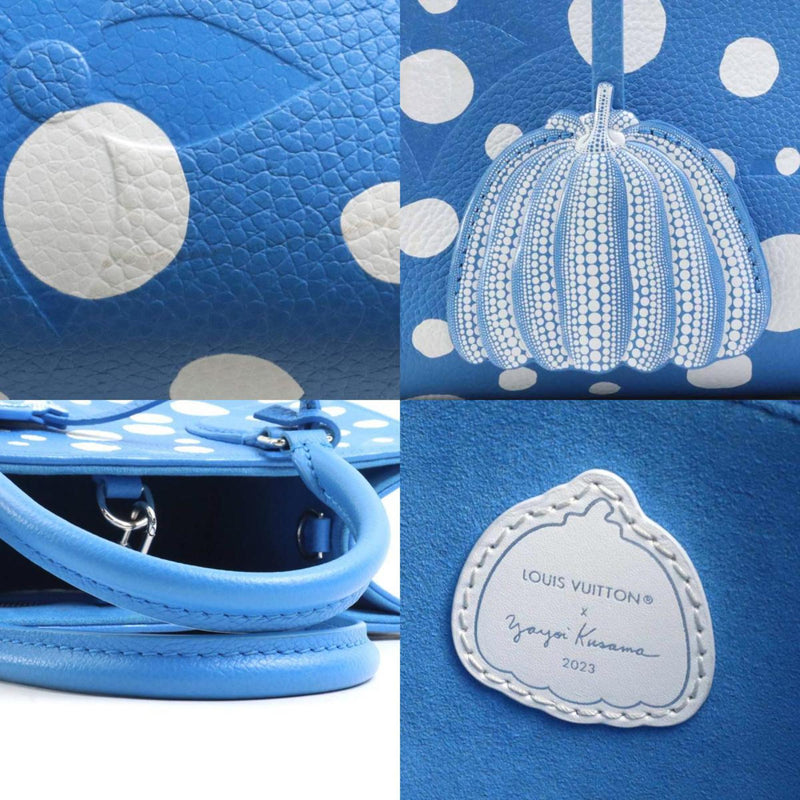 LOUIS VUITTON Handbag Shoulder Bag LV×YK On the Go PM Monogram Empreinte Blue×White Women's M46424 a0307