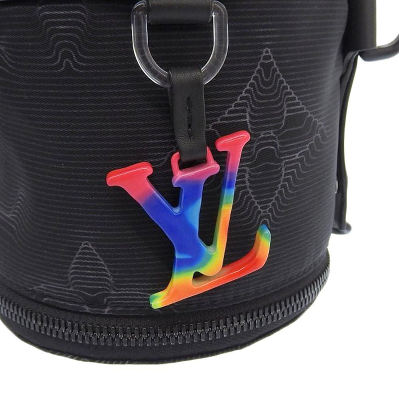 LOUIS VUITTON Expandable Porocheon M45604 Shoulder Bag Black Rainbow