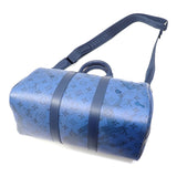 Louis Vuitton Boston Bag Monogram Aqua Garden Keepall Bandouliere 35 Men's M22573 Blue Navy Hand Shoulder