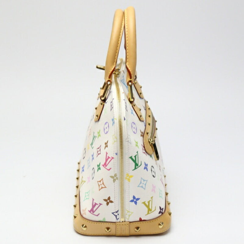 LOUIS VUITTON Alma Monogram Multicolor M92647 Louis Vuitton Bron White Handbag LV