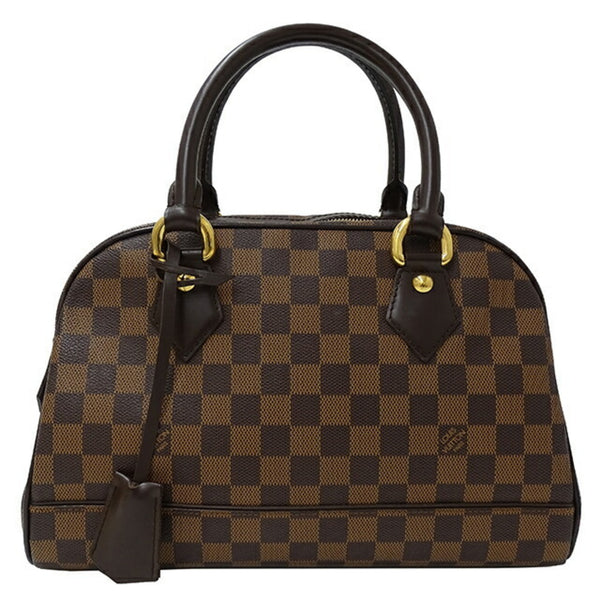 LOUIS VUITTON Bag Damier Women's Handbag Duomo Ebene Brown N60008