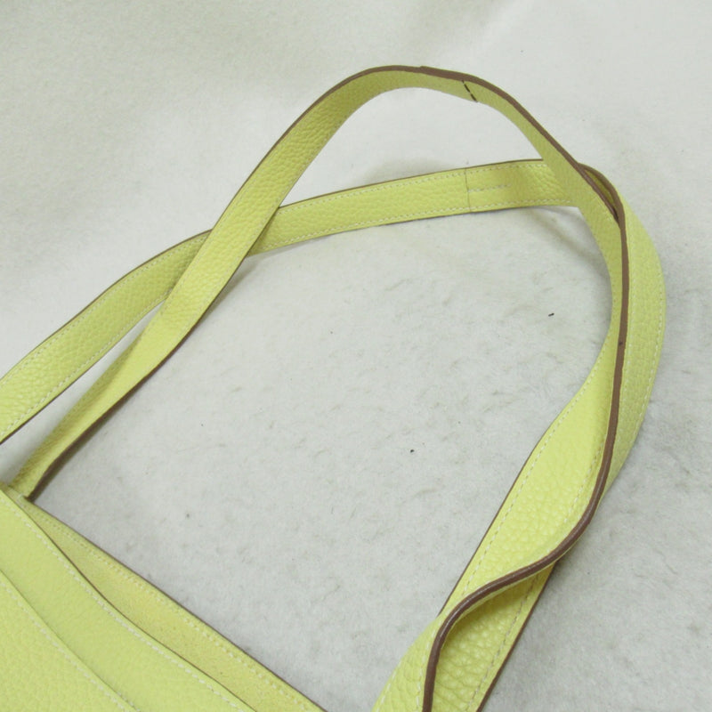 Hermes HERMES Cabas Serie 31 Jaune Poussin Shoulder Bag Leather Taurillon Clemence Women's Yellow