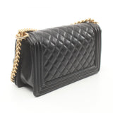 CHANEL Boy Chanel Shoulder Bag Caviar Skin Women's Black