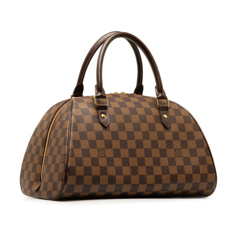 Louis Vuitton Damier Rivera MM Handbag Boston Bag N41434 Brown PVC Leather Women's LOUIS VUITTON