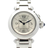 CARTIER Miss Pasha watch, stainless steel, ladies', silver, W3140007