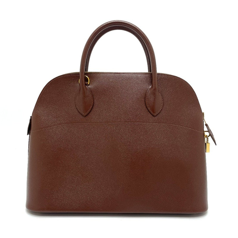 Hermes Bag 2WAY Hand Bag Brown GoldHardware