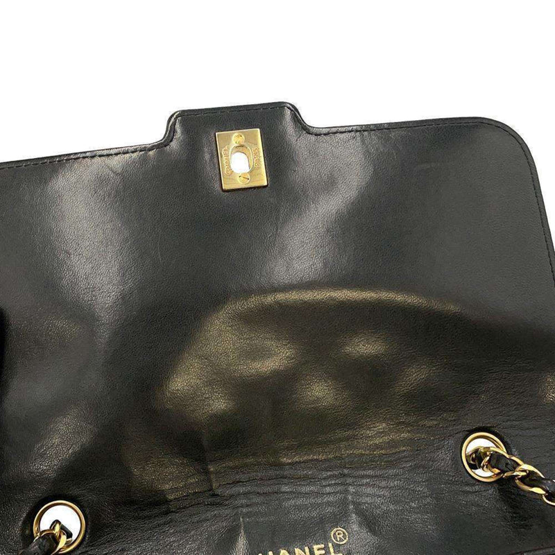 Chanel Chain Shoulder Bag Matelasse 25 Coco Mark Diana Lambskin A01165 CHANEL Black