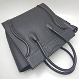 CELINE Luggage Micro Shopper 189793 Handbag Calf Black 252229