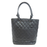 CHANEL Cambon Line Tote Bag Calfskin Women's