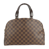 LOUIS VUITTON Louis Vuitton Kensington bowling handbag N41505 Damier canvas leather Ebene