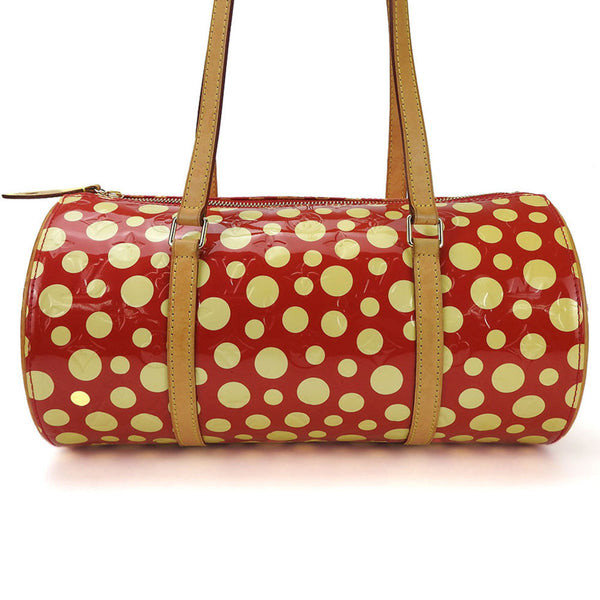 Louis Vuitton Hand Bag Papillon 30 Dot Infinity M91425 Rouge Monogram Vernis Yayoi Kusama Women's LOUIS VUITTON YAYOI KUSAMA