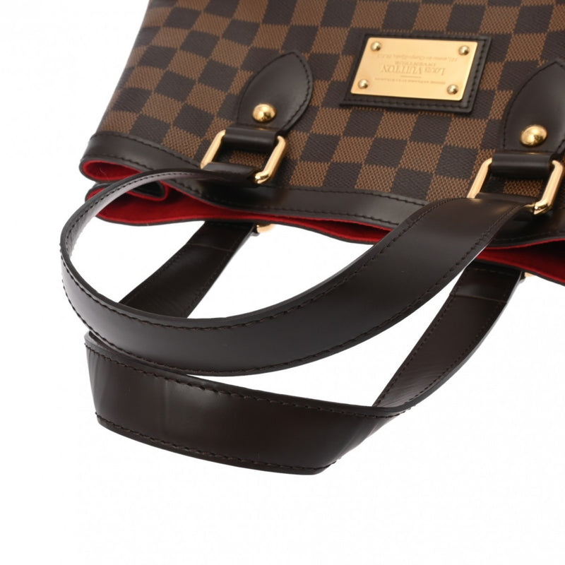 LOUIS VUITTON Damier Hampstead PM Brown N51205 Women's Canvas Handbag