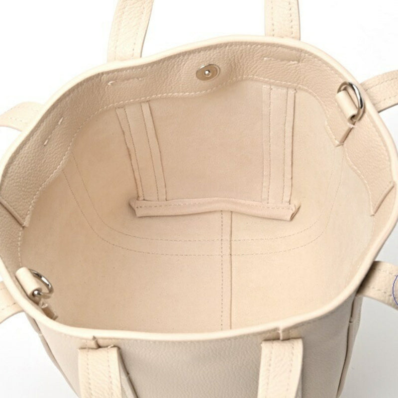 BALENCIAGA Everyday 2.0 XS North South Shoulder Tote 672793 Kataoshi Leather Beige E-156421